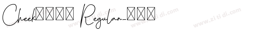 Cheekふぉんと Regular字体转换